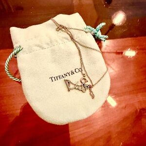 Tiffany & Co. Silver Script Necklace